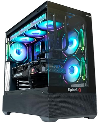 Epical-Q Ordenador sobremesa Gaming Actenor AMD Ryzen 7 9800X3D, 64GB, 2TB SSD NVME, RTX 5080 + Windows 11 Pro