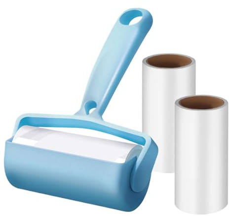 Rullo di lanugine per abbigliamento, rullo di lanugine per animali domestici, facile da usare, ideale per rimuovere lanugine appiccicose di peli di gatti e cani, rullo di lanugine per vestiti, rullo