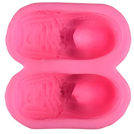 ZEKANXX 3D Cartoon Backware Werkzeuge Zuckerfahrzeugform Kuchenform Süße Turnschuhe Form Umweltgeschenk Lebensmittelqualifiziert Silikonform