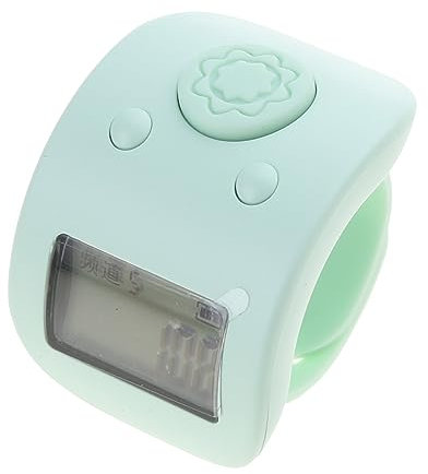 9-K-Zähler Clicker mit lebensmittelechtem Silikongürtel, klarer Nachtlicht-Bildschirm für Training