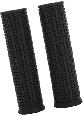 QUARKZMAN Empuñaduras De Bicicleta Ergonómicas Antideslizantes Negras 1 Par 110mm/4.33 TPE Para Manillar De 22.2mm Diseño De Doble Cara Para Bicicletas De Montaña Y Carretera