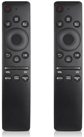 2 Stück Ersatz für Fernbedienung Samsung Fernseher, Infrarot Fernbedienung mit Netflix, Prime Video, Rakuten TV Schnelltasten, kompatibel mit Allen Samsung Smart QLED, UHD, HDR, LCD, LED HDTV TVs