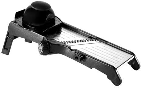 Mandoline réglable | Plastique résistant, Lames inox réglables, Poussoir de sécurité, Coupe précise 0-9 mm, Base antidérapante