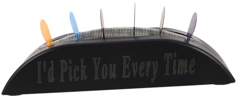 SUPVOX Supporto per Plettro Chitarra in PVC Nero con Molla Resistente Custodia Portatile per Pick Chitarra Acustica Elettrica e Basso Organizer Compatto per Musicisti