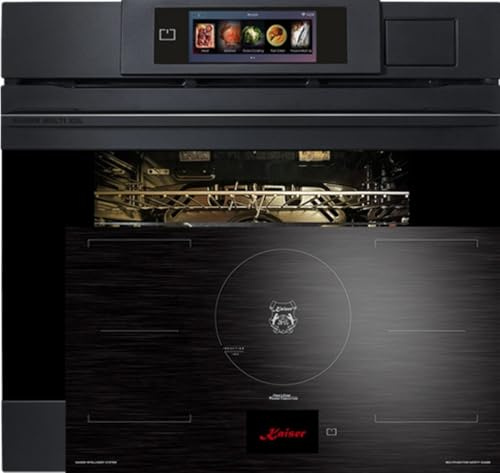 Kaiser EH 6341 Einbaubackofen Elektro-Dampfbackofen Graphitgrau Matt Moire 86 L TFT Garen + KCT 9140 FI Induktionskochfeld 90 cm TFT Display
