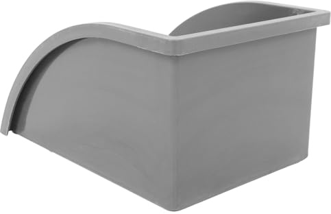NOLITOY Vaschetta Raccogli-Gocce Paraspruzzi per Grondaie in Plastica Grigia Dispositivo di Drenaggio Acqua Piovana Resistente AI Raggi UV Vaschetta di Raccolta per Giardino Cortile e