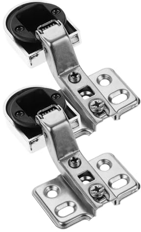 VILLFUL Bisagras para Puertas de Vidrio de Gabinete Amortiguadoras Bisagras de Cazoleta de 26 Mm 2 Unidades para Instalación Segura