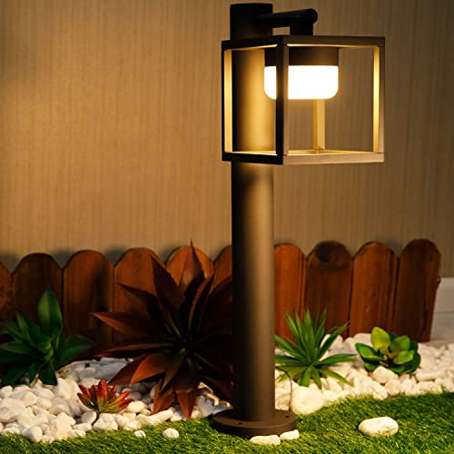 Outdoor Waterproof Path Lights - 650LM LED Garden Lanterns with GX53 - Modern Landscape Lighting for Lawn, Walkway, Driveway, Courtyard