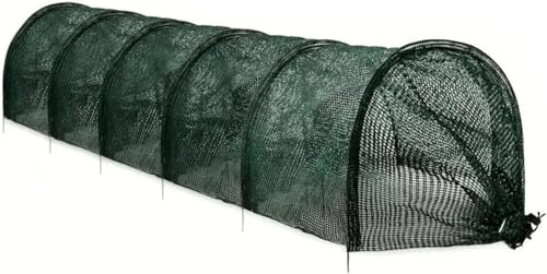 Pflanztunnel, Gewächshaus, Vogelschutznetz, Garten, Hochbeet, Schutznetz für Blumen, Obst, Gurken, Tomaten, Chili, Erdbeeren, Gartentunnel, Erdbeerschutznetz