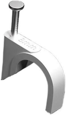 Fermacavi, Clip for cavi da appendere a parete con chiodi rotondi in acciaio, 100 pezzi, 4-10 mm(4mm)
