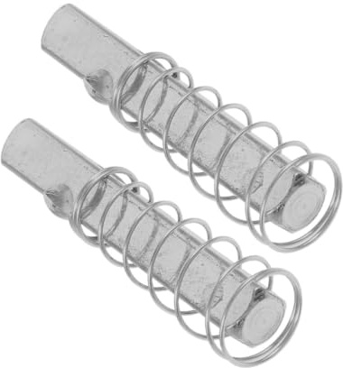 ORFOFE 2 Pièces Pièces de Rechange pour Serrure de Porte en Acier Inoxydable Argenté, Tige Carrée Robuste Ressort de Compression pour Poignées de Porte Vintage