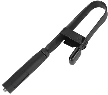 Antena Walkie Talkie SMA Hembra Doble Banda VHF UHF 136MHz-520MHz Plegable Suave Antena Radioaficionado para Radios Portátiles para Radio UV-5R, UV-5RA, UV-5RC, UV-5RE, UV-82, BF-666S, etc