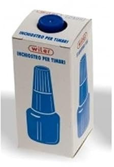 Wiler Stempelfarbe blau 24 ml 5 Stück