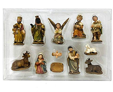 We Love Christmas Statuine presepe Natività 11 pz 3cm