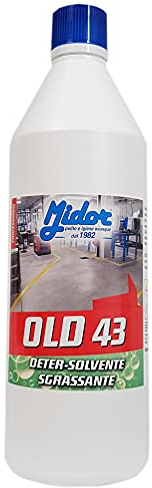 Midor Sgrassante Potente per Bordi Piscine, Tende, teloni, Pavimenti officine OLD-43 1000ml 1,1kg CONCENTRATO, elimina Completamente Grassi di Tutti i Tipi e Lo Sporco nei Bordi di Piscine