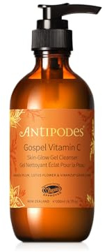 Antipodes® Gospel Vitamin C Face Cleanser – Brightening Skincare Ingredients - Skincare for Glowing Skin –Vegan – 200 ml