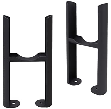 NRG Traditional 3 Column Radiator Floor Mounting Feet Kit - Black
