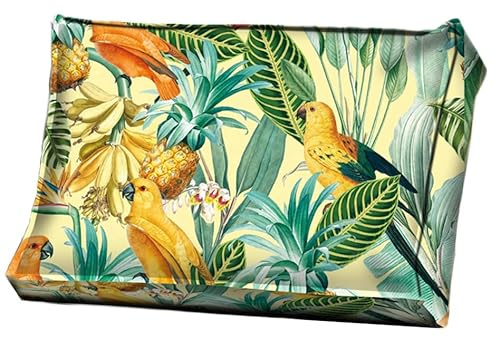 Bielik Gartenkissen für Paletten 60 x 40 cm | Wasserdichtes Sitzkissen für Europaletten | Outdoor & Indoor Kissen für Palettenmöbel | Hochwertige Palettenauflage, Made in EU – Papageien