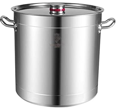 Pentola Per Zuppa - Pentola Per Zuppa Di Pesce, Pentola Commerciale Per Ristorazione, Pentola Spessa In Acciaio Inossidabile 304 Con Coperchio, Per Fornello A Gas/Fornello A Induzione (40-80L) ( Size