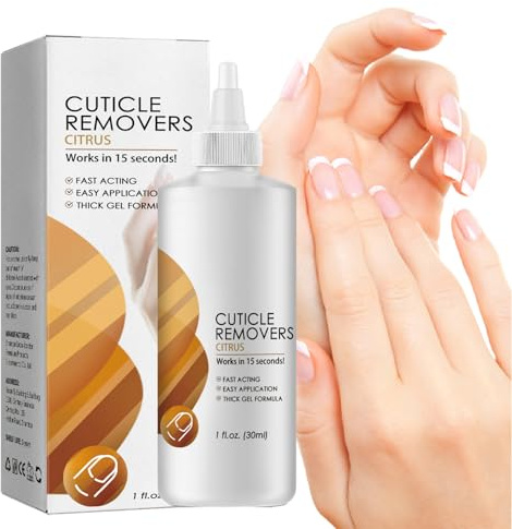 Wectirc Cuticle Remover Gel - Instant Nail Strengthening Remedy | 1oz 15 Seconds Exfoliator For Hand, Foot & Nail Care