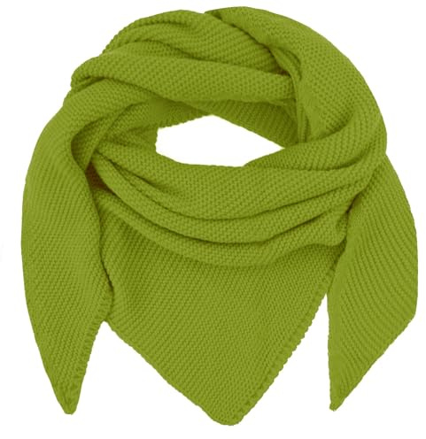 Glamexx24 Damenschal Herrenschal Dreieckstuch Halstuch damen Warmer Strickschal in viele Farben aus Italien Weicher angenehm zu tragen