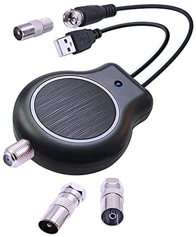 Simpls Amplificatore di segnale ad installazione rapida per antenna TV HD FM DVB USB 32DBI