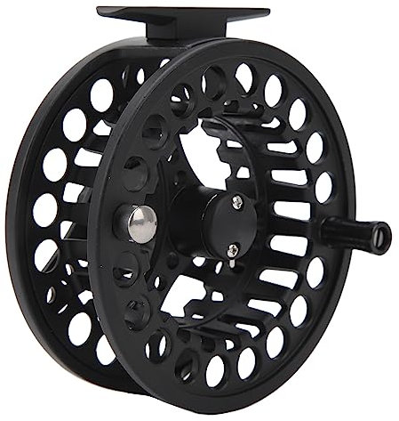 OUKENS 9/10 Fliegenfischerrolle, Große Dorn-Fliegenrolle, Leichtgängige Fliegenfischerrolle Mit Links- Und Rechtshand-Einholumwandlung, 3 Lager, CNC-gefräste Fliegenrolle
