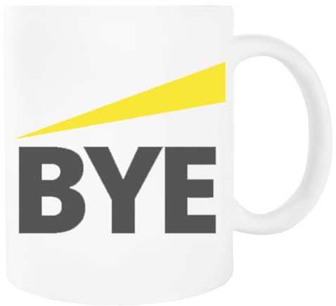 Bye Funny Audit Assurance Weißer Becher Trinkbecher aus Keramik