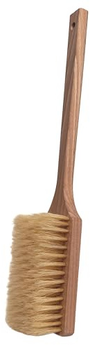 Bäckerei Spiegelhauer Brotstreicher I Bräunwisch I Bürstenkopf 11x 5 cm I 37,5 cm lang I Naturhaarmischung hochwertigen Buchenholz Streichbürste für Brot Brotbesen