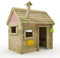Casetta Wickey Inn - casetta in legno per bambini, casetta da giardino per bambini, estremamente resistente alle intemperie - in legno massiccio impregnato a pressione - rosa pastello