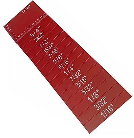 SFQEVHRZ Höhenmessblöcke, Router Table Setup Bars, 15 PcsFor Router Und Tisch Kreissäge Holzbearbeitung Zubehör Arbeiten und Messen Schnell(Rosso)