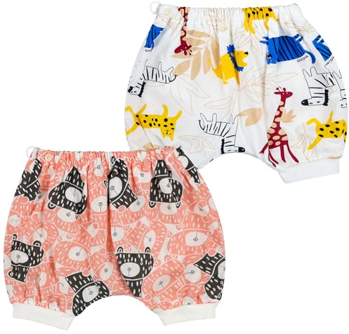 Baby blöjbyxor, blöjkjol, baby blöjbyxor shorts, baby potta, träningsbyxor för barn, 2 stycken, S