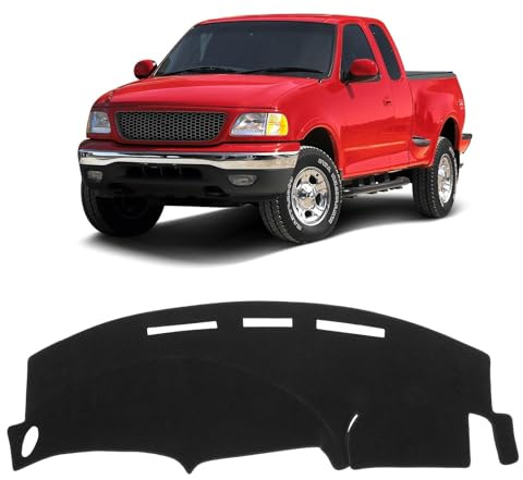 KUST Black Dash Cover for 1997-2003 Ford F150 F-150/1997-2002 Ford Expedition Polyester Dashboard Cover Non-Slip Interior Accessories for F150/ Expedition Custom Fit Dash Mat Protect the Dashboard