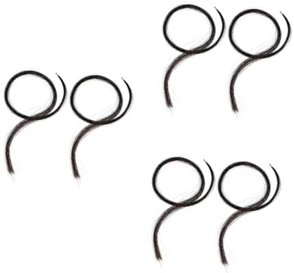 BESTonZON 3 Stück 2 Geigenbogenhaare Pferdehaar Geigenbogen kleine Geige Haare für Geigenbogen Kolophonium Geige Schachtelhalm Zubehör für Violine Geigenbogen Haarersatz Pferdeschwanz Black