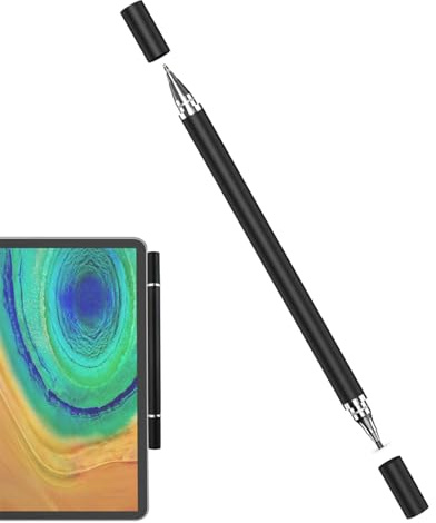 Bolígrafo con Pantalla táctil para Ordenador portátil, bolígrafo 2 en 1 para teléfono móvil - Bolígrafo Capacitivo de Alta sensibilidad 2 en 1 - Bolígrafo para Tableta para Pantalla táctil, bolígrafo