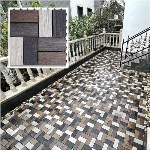 HGOuhK Wooden bath mat Wood Shower Bath Mat Wooden Interlocking Decking Tiles Splicing Pedal For Patio Balcony Terrace For Bathroom, Outdoor Shower & Spa Multipurpose(1pcs)