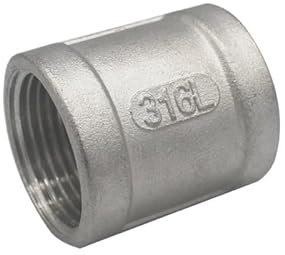 1/8'' - 2'' Innengewinde 316 Edelstahl Gleiche Kupplung Gerade Wasserrohrverschraubung 316L Gelenkverbinder(2)