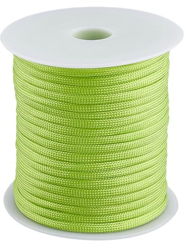 SOFPLATE 34 Yard/31 m 4mm Paracord Seil Fallschirmleine Spule 7 Strang Kern 550 lb Grün Gelb Nylon Outdoor Utility Paracord Für Camping Angeln Zelte Gürtel Armbänder Hundehalsbänder Leinen Schlüsselbä