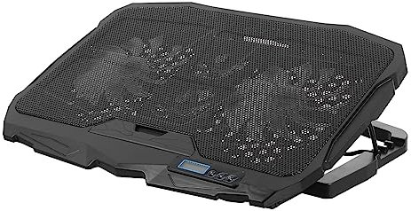 FUNNETOYU Enfriador De Portátil Ajustable Ventilador Led Soporte Ventilado para Laptop Silencioso y Antideslizante para Oficina