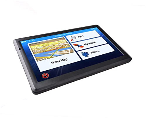 SWOOMEY Car GPS Navigation System LCD Touch Screen Truck Navigator with Storage Player Intelligent Route Planning View Map Updates Supports Vehicle Modes