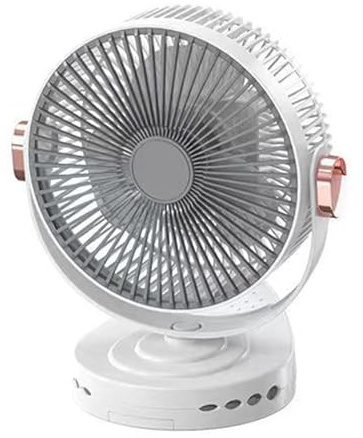 Xvilmaun Ventilador De Pinza | Ventilador De Mesa - 20 cm Silencioso Colgable Velocidad Ajustable Recargable USB para Estudiante Hogar Oficina Coche