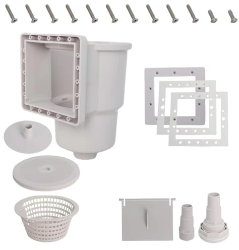 Kalttoy Skimmer da parete con accessori, larghezza di apertura 15,2 cm, per funzionamento senza soluzione di continuità
