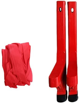 Milageto Holzstelzen, Springstelzenspielzeug, Klassische Festivals, rutschfestes -Stepperspielzeug, Gehstelzen aus für und Erwachsene, Länge 45 cm