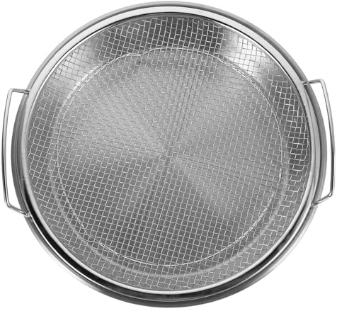 Alipis Bandeja de Drenaje Acero Inoxidable con Filtro y Cesta de Malla para Escurridor de Alimentos Bandeja para Cocina Doméstica y Preparación de Grandes Cantidades