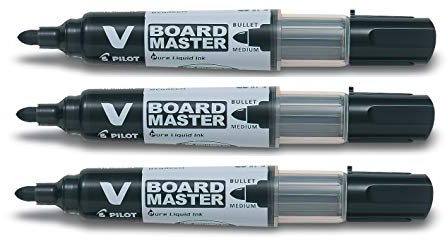 PILOT Tafelmarker V Boardmaster Begreen 3er Set schwarz