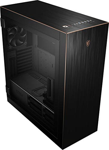 MSI MPG SEKIRA 500G Mid-Tower Caja de PC Gaming (Negro, 2 x 200 mm + 1 x 120 mm Ventiladores Incluidos, USB 3.2 Gen2 Type-C, 4 mm Panel Cristal Templado, EATX, ATX, mATX, Mini-ITX)