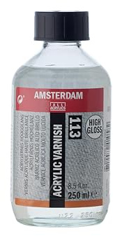 Amsterdam Protection - Acryl Firnis 113 Hochglanz 250 ml - Dauerhaftes nicht vergilbendes Finish für Acryl- & Ölgemälde