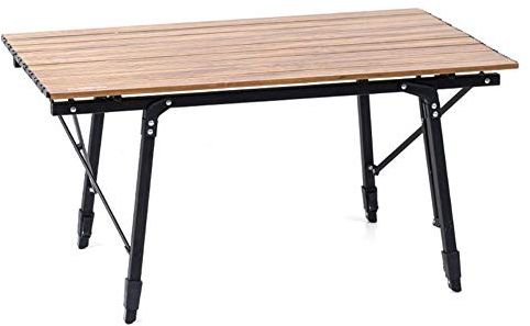 Campingstuhl faltbar Angelstuhl 18-26,7 Zoll verstellbarer Teleskop-Klapptisch für den Außenbereich, Aluminiumlegierungsmaterial, kratzfester Rostschutz stabil, tragend 66 lb, für Camping-Picknickpar
