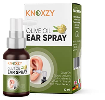 Knoxzy Olive Oil Ear Spray, Wax Removal Natural Spray for Infections & Pain Softener Relief Clinically Tested - 10 ml x 1