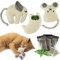 ne&no KATZENSPIELZEUG MIT KATZENMINZE | 3er Set Spieltiere mit 9 Katzenminze Beutel (je 1,5g) | Catnip Spielzeug für Katzen | Katzenspielzeug nachfüllbar